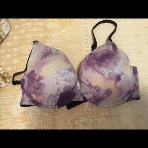 Purple tie dye bra